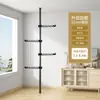 Barras de soporte telescópicas ajustables para balcones, tendederos y cortinas - una barra retráctil multifuncional, resistente y sin taladro