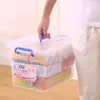 Caja de almacenamiento de plástico al por mayor caja de almacenamiento transparente para juguetes de niños caja de almacenamiento para coche caja de almacenamiento grande engrosada para ropa