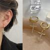 Pendientes de Aro de Diamantes Microincrustados de Alta Gama 2026, Pendientes Exquisitos y Dulces, Pendientes Compactos de Lujo Ligero para Mujer