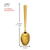 Cuchara de Acero Inoxidable para Comedor Cuchara de Comedor Doméstica con Punta para Oficina Estudiantes Comedor Cuchara Portátil para Sopa Cuchara Principal para Comedor