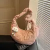 2025 Nuevo Bolso Cruzado Casual Simple Plegado para Debajo del Brazo Moda para Mujer Versátil Bolso Nube Bollo Bolso de Hombro Tote