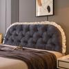 Cojín de Velour de Cristal para Mesita de Noche Almohada de Cama para Dormitorio Cojín de Mesita de Noche Tatami Bolsa Suave Respaldo Correa Anticolisión