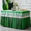 Venta al por mayor para comercio exterior: Nueva Falda de Malla para Mesa de Conferencia de Cumpleaños, Falda Decorativa Rectangular para Buffet de Postres, Cubierta de Mesa