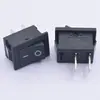 Interruptor basculante de 15*21 mm con certificación US, interruptor de encendido de electrodoméstico de 2 pines y 2 posiciones, interruptor KCD1 ignífugo
