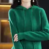 Estilo Nuevo Otoño e Invierno Lingote Aguja 100 Lana Sudadera Suéter de Punto Holgado Sencillo Casual Interior para Mujer