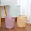 Cubo de basura de plástico hueco para sala de estar y dormitorio, papelera para residuos de papel, cesta simple sin tapa para papel higiénico, cubo de basura de limpieza