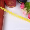 Manta con Borla de Poliéster 0.5mm Borde Curvo Cinturón Accesorios para Ropa Encaje de Color Decoración Encaje Curvo Pequeño en Forma de S