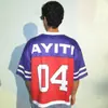 2026 Moda Europea y Americana Transfronteriza Estampado de Letras de Bandera Retro Camiseta de Manga Corta Estilo Hip-Hop Holgado Streetwear para Hombre