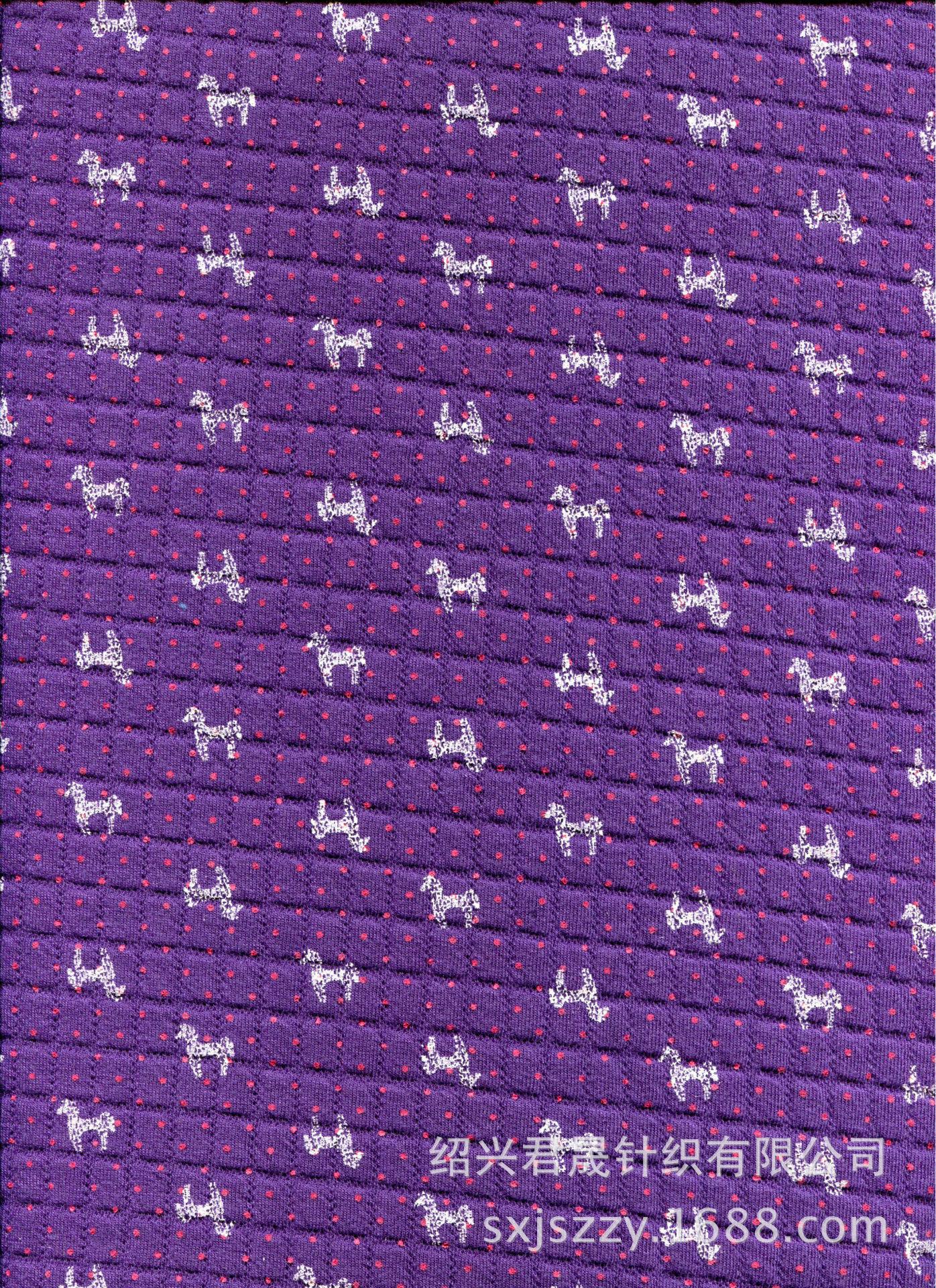 JS-KXM-0020小方格紫色底印梅红点黑马压缩后800