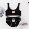Roupa íntima Roupa íntima Terno Feminino Júnior Sênior Estudantes do ensino médio Estilo coreano Crianças grandes Ensino médio Desenvolvimento Pequeno Colete Meninas Sutiã fino