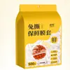 500 peças de Filme Conservante Alimentar Descartável de Grau Alimentício Coberturas para Sobras Domésticas Espessadas Ampliadas para Tigelas e Pratos Tampas contra Poeira