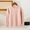 Nueva camiseta base de punto de cachemira para niños de otoño e invierno, suéter unisex de manga larga, cálido, holgado y elegante