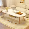Mesa de Centro para Sala de Estar, Adecuada para Apartamentos Pequeños, Estilo Moderno Simple, Alquiler de Dormitorio, Mesa Baja, Mesa de Té para Balcón, Mesa Pequeña Simple