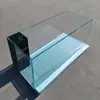 Acuario de Cristal Blanco con Rebosadero de Ángulo Recto de Cristal Negro y Filtro de Fondo para Acuarios Grandes Como Arowana, León Tailandés y Otros, Adecuado para Salas de Estar Grandes y Otros Espacios Abiertos
