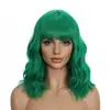 Peruca Amazon Temu para Mulheres Cabelos Médios e Longos Europeus e Americanos Halloween Colorida Cos Perucas de Cabelo Curto Cacheado