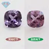 Pedra Solta de Coríndon Sintético Vermelho Quadrado Gordo Safira Sintética em Forma de Almofada Superfície de Anel Pedra Principal Combinação de Pedras Coloridas
