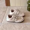 Tênis GAT infantil retrô de bolinhas, novos tênis de treinamento estilo Mary Jane coreano para primavera e outono para meninas, sapatos de sola macia