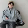 Moletom Color Block Listrado Novo Estilo Outono 2026 para Meninos, Moletom Infantil com Gola Alta, Blusa Casual Versátil