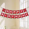 Banner de decoración de fiesta de cumpleaños de coche de carreras a cuadros blanco y negro transfronterizo juego de banners temáticos de coche de carreras