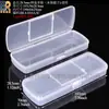 Caixa plástica de talheres de silicone infantil de formato especial, caixa à prova de poeira para talheres de colher e garfo de treinamento, caixa de embalagem para conjunto de garfo e colher de bebê