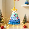 Adornos de Árbol de Navidad Tejidos, Carrillones de Viento Navideños de Hilo Transfronterizos, Pequeñas Decoraciones de Ganchillo, Decoraciones Navideñas, Noel