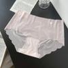 Verão gelo seda sem costura cintura fina ultra-fina máscara cueca meninas respirável quadril cuecas de secagem rápida caixa de presente