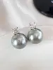 Fang Tangjia Zhengyuan Shijia Brinco Elegante de Prata Esterlina Pérola de Luz Forte Sentido Avançado Brincos Retro Simples Novidade Feminina
