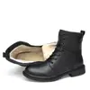Botas Martin Transfronterizas para Hombre, Botas de Cuero de Caña Alta de Invierno, Botas Casuales de Negocios de Piel de Primera Capa para Hombre, Botas Cortas de Talla Grande de Comercio Exterior