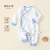 Ropa de bebé para primavera y otoño, pijama de algodón puro, mameluco, mameluco de mariposa para bebé, ropa estilo monje, mameluco para recién nacido, estilo para todas las estaciones