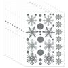 Nueva Decoración Removible de Navidad de Copo de Nieve Transfronteriza Dormitorio Sala de Estar Adhesivo Removible de Copo de Nieve Navideño Hy131
