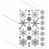 Decoración Navideña Copo de Nieve Pegatinas de Pared Transparentes Diseño de Escena Pegatinas para Puerta de Vidrio Ventana Decoraciones de Año Nuevo Pegatinas de Navidad