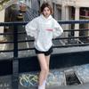 Ropa con Capucha Estilo Ins de Otoño e Invierno Sudadera con Capucha Ropa de Mujer Estampada Minimalista Moderna Sencilla Conjunto Europeo y Americano