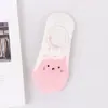 Meias Invisíveis de Primavera e Verão para Mulheres Silicone Antiderrapante Boca Rasa Fofas Estilo Japonês Desenho Animado Vermelho Azul Totoro Meias de Barco Atacado