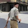 Camisa Suelta de Rayas Retro Estilo Coreano para Hombres Maduros cleanfit Atmósfera Fresca y Atractiva Conjunto Camisa de Manga Larga