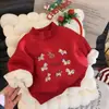 Blusas de Ano Novo para Crianças 2026 Novo Estilo Meninos e Meninas Moletons de Lã de Inverno para Bebês e Crianças Pequenas Blusas Engrossadas Atacado