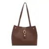 Bolsa Tote Casual Retro para Mujer, Nuevo Estilo Otoño e Invierno, Bolso de Hombro Versátil para el Trabajo, Bolso de Mano con Textura de Alta Calidad