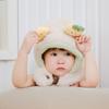 Bufanda infantil de otoño e invierno, gorro todo en uno con bonita fruta de dibujos animados, gorro Lei Feng, gorro grueso y cálido con protección para los oídos para bebés.