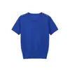 Ropa de Mujer Transfronteriza al por Mayor Moda Europea y Americana Casual de Punto Tops de Manga Corta Nueva Colección Primavera 2026 Camiseta de Cuello Redondo