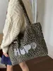 Bolsa de Hombro Casual de Gran Capacidad Nueva Otoño 2025 Transfronteriza Estampado de Leopardo de Nicho Versátil Retro Bolso de Mano para Viajar