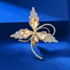 Broche Borboleta de Cristal Super Brilhante de Alta Qualidade para Mulheres, Broche Animal Elegante e da Moda, Acessórios de Pino para Terno de Luxo Acessível