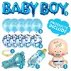 Set de Globos de Foil para Bebé Niño Niña Bautizo de Bebé Set de Baño Pies de Botella Globo de Foil