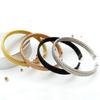 Pulsera Brazalete de Alambre de Acero Inoxidable en Forma de C de Venta Caliente Europea y Americana Tejida Acero Titanio Joyería Unisex Decoración Patrón Dragón y Fénix