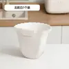 Cubo de basura de cocina para colgar en la pared, papelera colgante para puerta de armario de baño, papelera decorativa para uso doméstico, contenedor de almacenamiento de alta estética