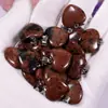 Puesto Ambulante Suministro Colgante Natural de Ágata de Cuarzo Rosa con Forma de Corazón Colgante de Collar Corazón Melocotón Joyería para Hombres y Mujeres Venta al por Mayor Accesorios de Corazón
