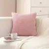 Funda de almohada estilo ins nórdico, pana rayada de color liso, funda de cojín de sofá de interior de moda, almohada de decoración para el hogar