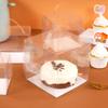 Caja portátil transparente multicapa para pastel, embalaje para cortar mousse, 6 pulgadas/8 pulgadas, caja de embalaje para pastel para cortar, embalaje de punto occidental