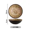 Recomendado ~ Personalidad Creativa Horno Esmalte Copo de Nieve Tazón de Verduras Retro Japonés Hogar Cerámica Horno Tazón de Cara Ligeramente Defectuoso