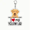 Llavero de Perro Mascota Acrílico Color Impreso En Stock Transfronterizo Regalo Pequeño Creativo