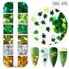 Irlanda transfronteriza St. Sombrero Verde de San Patricio Lentejuelas Cerámica Blanda Joyería para Uñas Uñas Luminosas Calcomanía Tatuaje