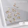 Taladro para Uñas Color Champagne Explosivo Red de Internet Mini Pequeño Forma Plana Broca Super Brillante Piedra de Pedrería Decoración para Uñas